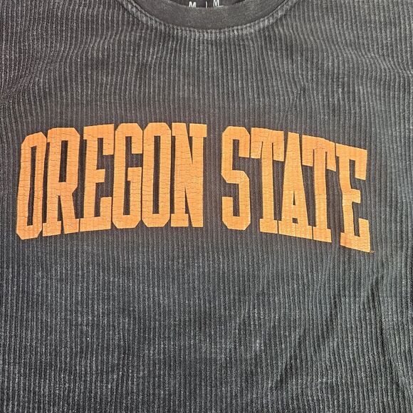 Pressbox Royce Apparel Oregon State Beavers Crewneck Thumbholes Women's Size Med - Picture 2 of 7